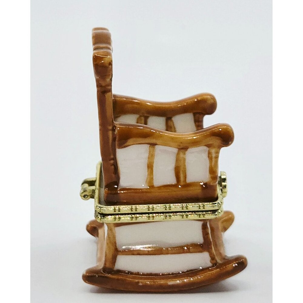 Adorable 3.25" Rocking Chair Trinket Box - Picture 2 of 6